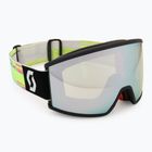 Slidinėjimo akiniai SCOTT Ambit Compact black/neon yellow/amp white chrome