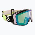 Slidinėjimo akiniai SCOTT React black/neon yellow/amp lavender chrome