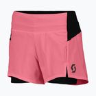 Moteriški bėgimo šortai SCOTT Endurance Hybrid digital pink/black