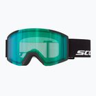 Slidinėjimo akiniai SCOTT Shield black/amp green chrome