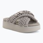 Moteriškos šlepetės INUIKII Woven Stones Platform stone grey