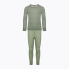 Vaikiški termo apatiniai drabužiai ODLO Active Warm Eco Long plieninis pilkas melanžas/matinis žalias