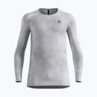 Vyriški termo marškinėliai ilgomis rankovėmis ODLO Active Warm X Pow Bl Top Crew Neck odlo silver grey