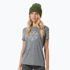 Moteriški marškinėliai super.natural Ornament Tee cashmere grey melange/leaf melange/white stone