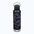 "Klean Kanteen Classic VI" juodas kamufliažinis kelioninis butelis