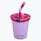 Puodelis Klean Kanteen Kid's Steel Straw Lid 296 ml crocus petal