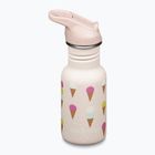 Vaikiškas turistinis butelis Klean Kanteen Flip Seal Sport Cap Straw 355 ml ice cream