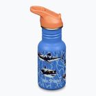 Vaikiškas turistinis butelis Klean Kanteen Flip Seal Sport Cap Straw 355 ml sharks in shades