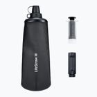 "Softflask LifeStraw Peak Squeeze" tamsiai pilka