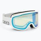 Slidinėjimo akiniai Giro Cruz white wordmark/ yellow boost