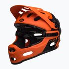 Dviračio šalmas Bell Full Face Super 3R MIPS matte orange/black