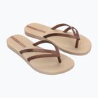 Moteriškos šlepetės per pirštą Ipanema Bossa beige/copper