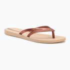 Moteriškos šlepetės per pirštą Ipanema Bossa beige/copper