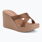 Moteriškos šlepetės Ipanema High Fashion II Slide brown/glitter/pink