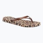 Moteriškos šlepetės per pirštą Ipanema Animal Print beige/bronze/bronze