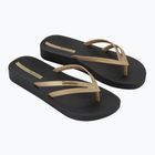 Moteriškos "Ipanema Bossa Soft V" juodos/auksinės šlepetės