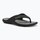 Vyriškos šlepetės per pirštą Rider Cape XVIII black/grey/green