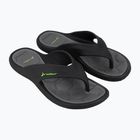 Vyriškos šlepetės per pirštą Rider Cape XVIII black/grey/green