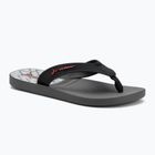Vyriškos šlepetės per pirštą RIDER Impulse Graphic dark grey/black/red