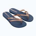 Moteriškos šlepetės per pirštą Ipanema Bossa blue/metallic pink