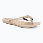 Moteriškos šlepetės per pirštą Ipanema Maxi Fashion beige/gold