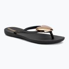 Moteriškos šlepetės per pirštą Ipanema Maxi Fashion black/bronze