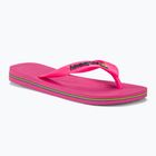 Šlepetės per pirštą Havaianas Brasil Logo Neon pink flux / pink flux