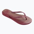 Moteriškos šlepetės per pirštą Havaianas Slim Gloss amaranth