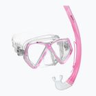 Vaikiškas paviršinio nardymo rinkinys Mares Combo Zephir Junior pink/clear