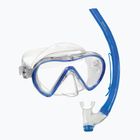 Paviršinio nardymo rinkinys Mares Combo Stream royal blue/clear