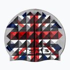 HEAD Flag Suede Rhoumb pilkai raudona plaukimo kepurė 455288