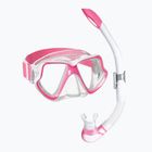 Paviršinio nardymo rinkinys Mares Combo Wahoo Neon pink/white/clear