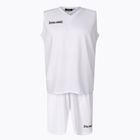 Spalding Atlanta 21 vyrų krepšinio komplektas šortai ir marškinėliai balti SP031001A221
