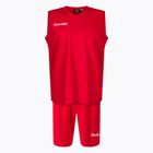 Spalding Atlanta 21 vyrų krepšinio komplektas šortai ir marškinėliai raudoni SP031001A223