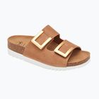Moteriškos šlepetės Scholl Montery 2 Straps Ad Med cognac