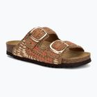 Moteriškos šlepetės Scholl Noelle Crochet bude/light brown/cognac
