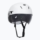 Dviračio šalmas MET Codatronica white/silver matte glossy