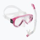 Cressi Ondina vaikiškas šnorkeliavimo rinkinys + viršutinė dalis rožinės spalvos DM1010134