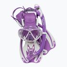 "Cressi Rocks Jr Dive" nardymo rinkinys alyvinė/balta