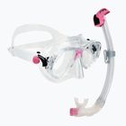 Nardymo rinkinys Cressi Marea + Seal Dry Jr clear/pink