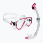 Nardymo rinkinys Cressi Estrella + Seal Dry clear/pink