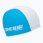 Cressi Tago žydra/balta vaikiška plaukimo kepuraitė