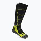 Slidinėjimo kojinės Mico Medium Weight Superthermo Natural Marino Ski black/fluorescent yellow