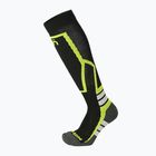 Vaikiškos slidinėjimo kojinės Mico Medium Weight Warm Control Ski nero giallo fluo