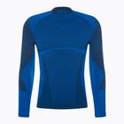 Vyriški Mico Warm Control Mock Neck termo marškinėliai mėlyni IN01851