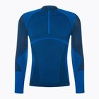Vyriški termoaktyvūs marškinėliai Mico Warm Control Zip Neck piombo