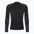 Vyriški Mico Warm Control Zip Neck termo marškinėliai juodi IN01852