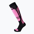 Vaikiškos slidinėjimo kojinės Mico Light Weightsuperthermo Merino Ski nero/fucsia fluo