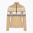 Moteriškas termoaktyvus džemperis Newland Isalind Half Zip biscuit/white