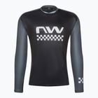Northwave Edge LS 19 vyriški dviratininkų marškinėliai juoda/pilka 89201301